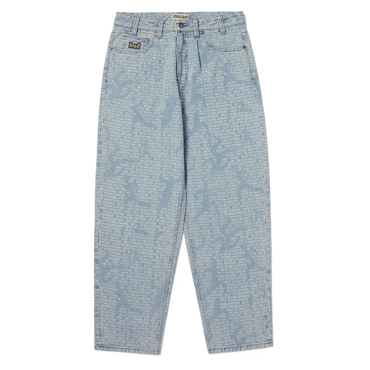 Water Resistant Finish Tailored Silhouette HUF Cromer Ceremony Jeans - Blue