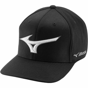 All Match Functional Look Mizuno Diamond Snapback Cap - Black