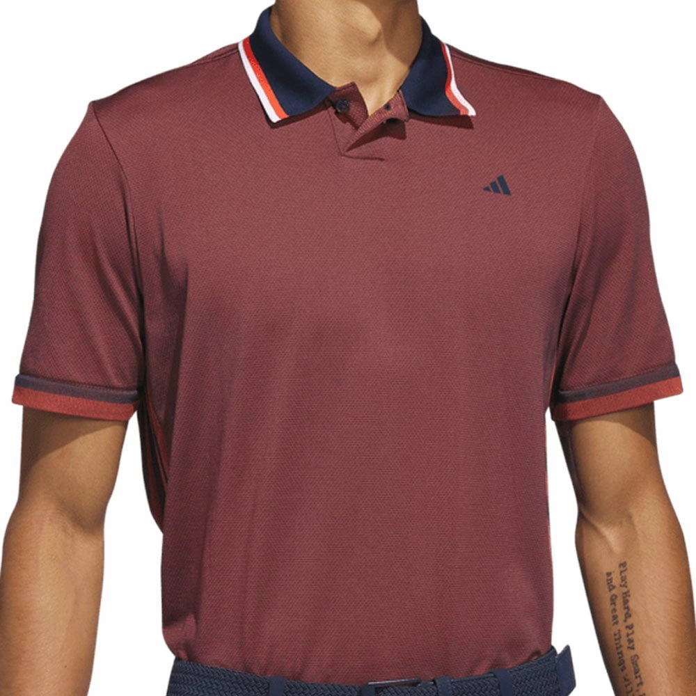 adidas Primeknit Polo Shirt - Collegiate Navy/Preloved Red shopping