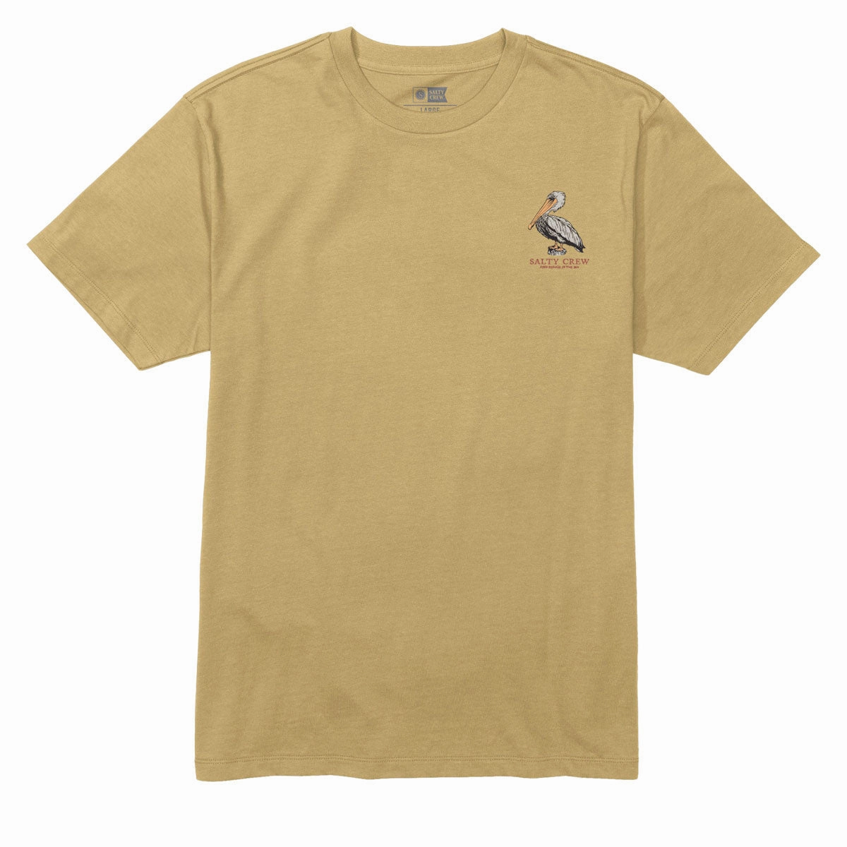 Trendy Basics Comfy Fit Wear Salty Crew Perched T-Shirt - Mineral Yellow