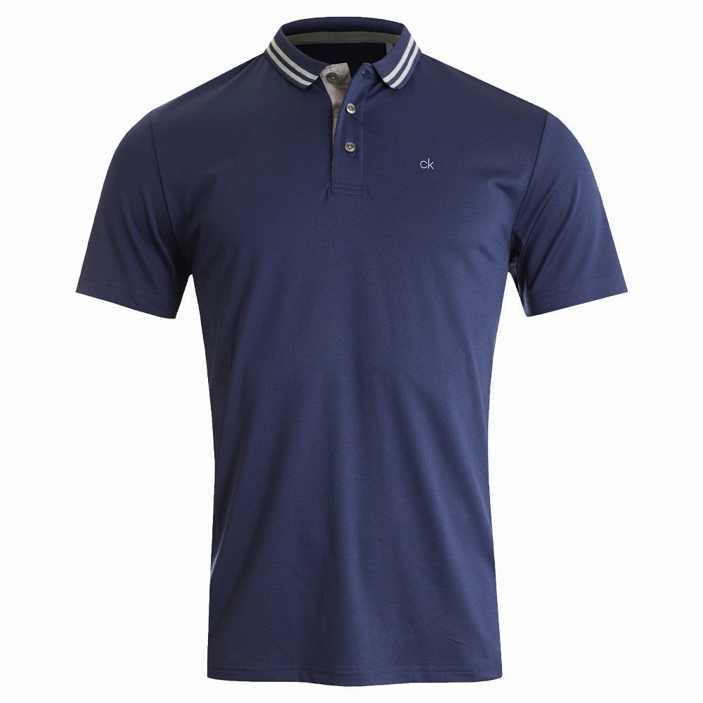 Calvin Klein Madison Tech Polo Shirt - Navy Marl Picnic mix and match