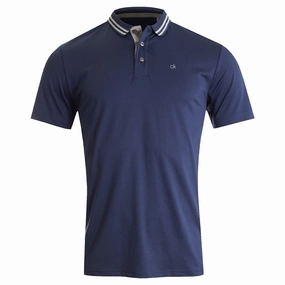 Calvin Klein Madison Tech Polo Shirt - Navy Marl Picnic mix and match
