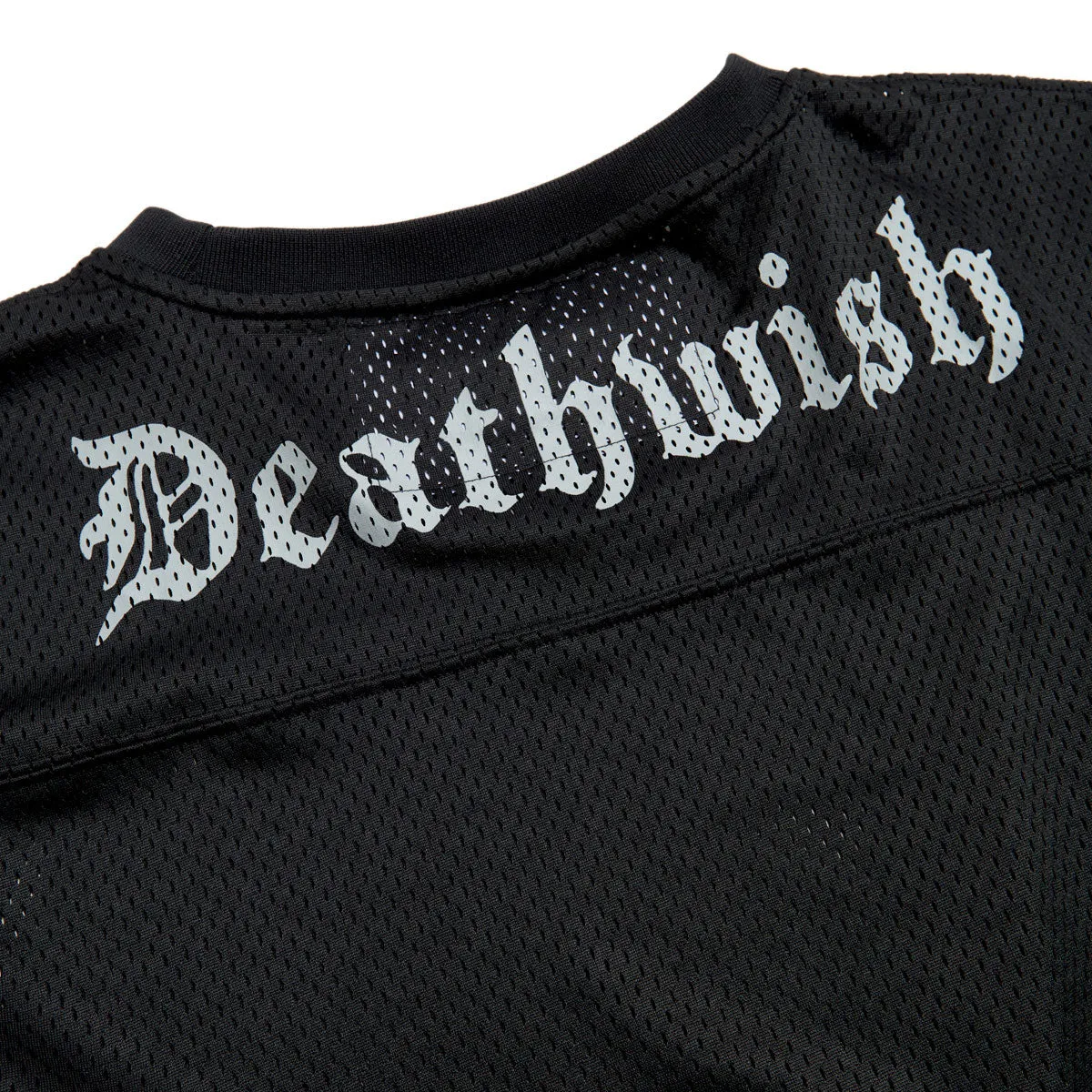 Deathwish Death Nation Mesh Jersey - Black Multi Pocket Design fade resistant color