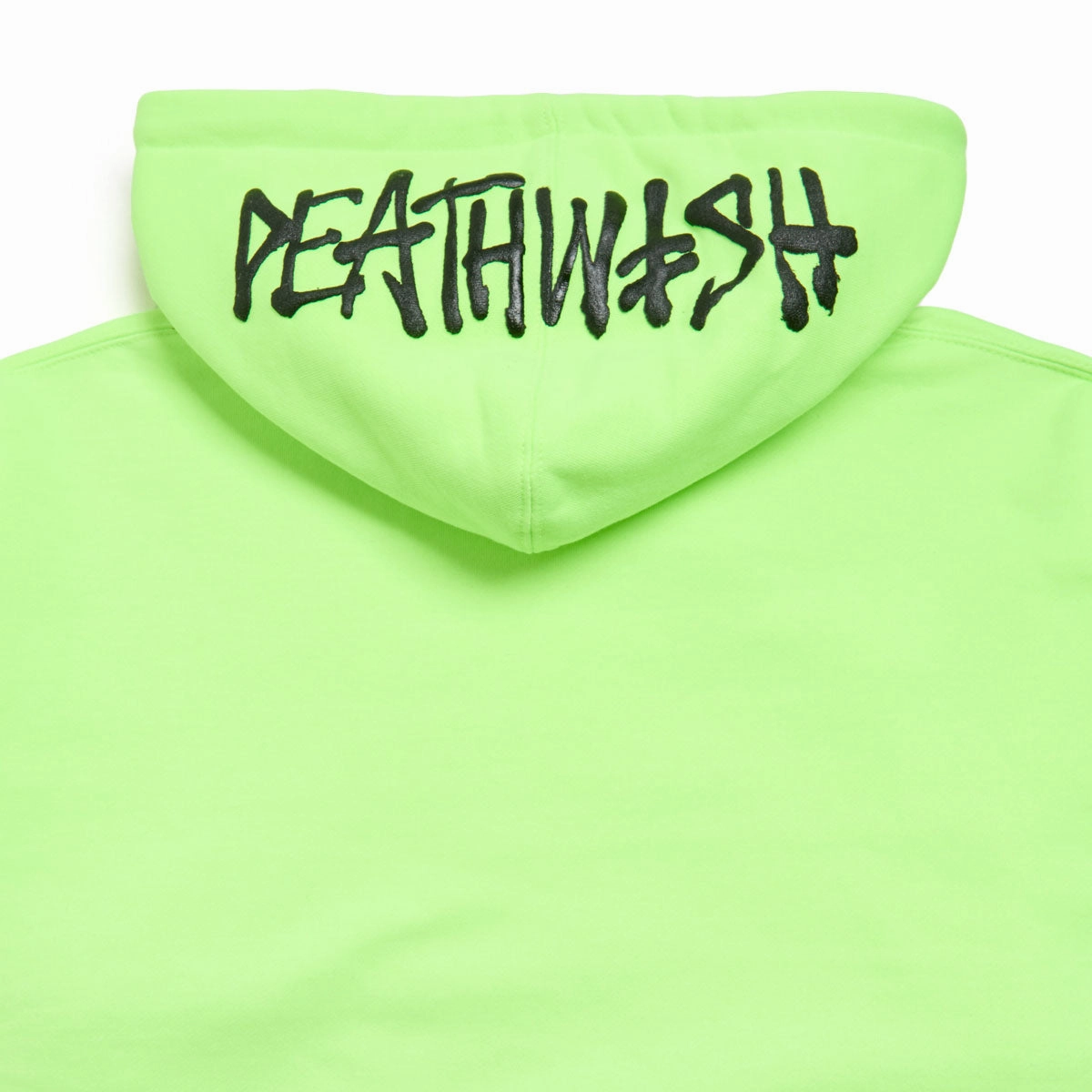 Deathwish Deathspray Hoodie - Safety Green Instagram Worthy Sustainable fashion