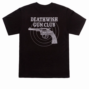 Smart Fashion Light Trend Deathwish Gun Club T-Shirt - Black