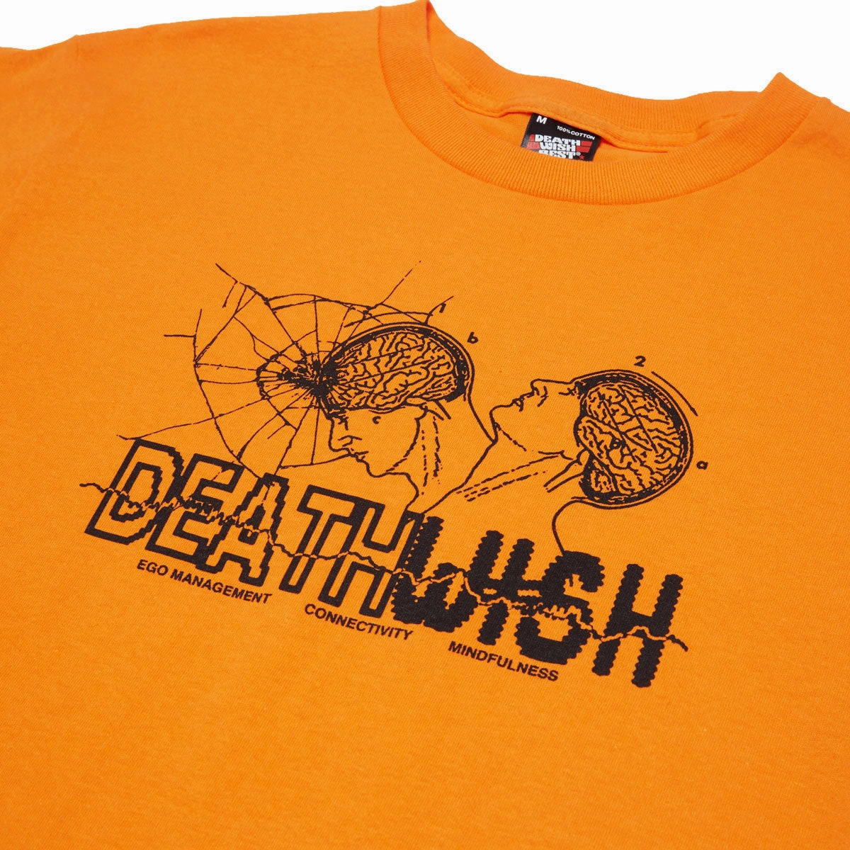 Deathwish Mindfulness T-Shirt - Orange hypoallergenic material Sporty Comfort Wear