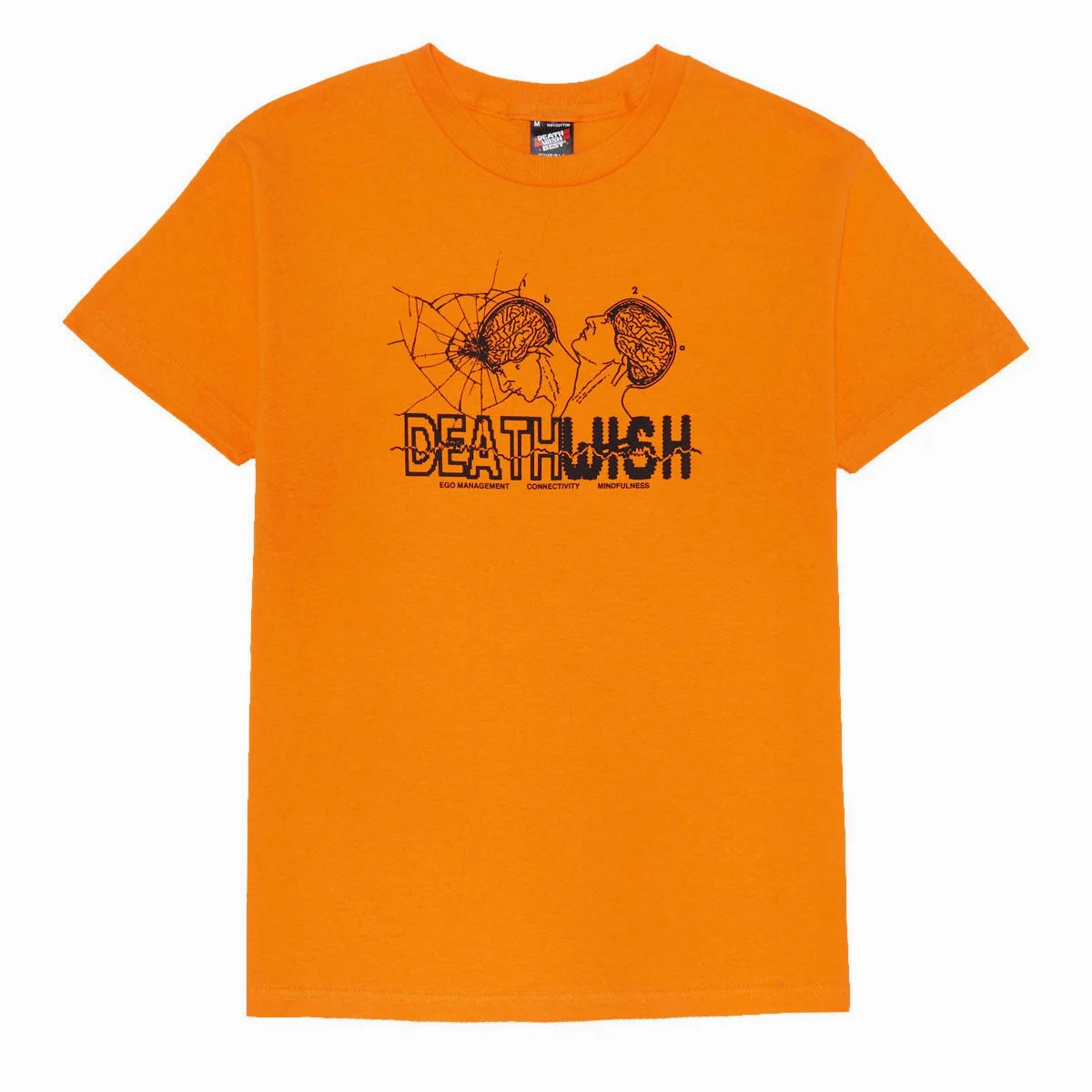 Deathwish Mindfulness T-Shirt - Orange Casual everyday wear