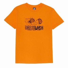 Deathwish Mindfulness T-Shirt - Orange Casual everyday wear