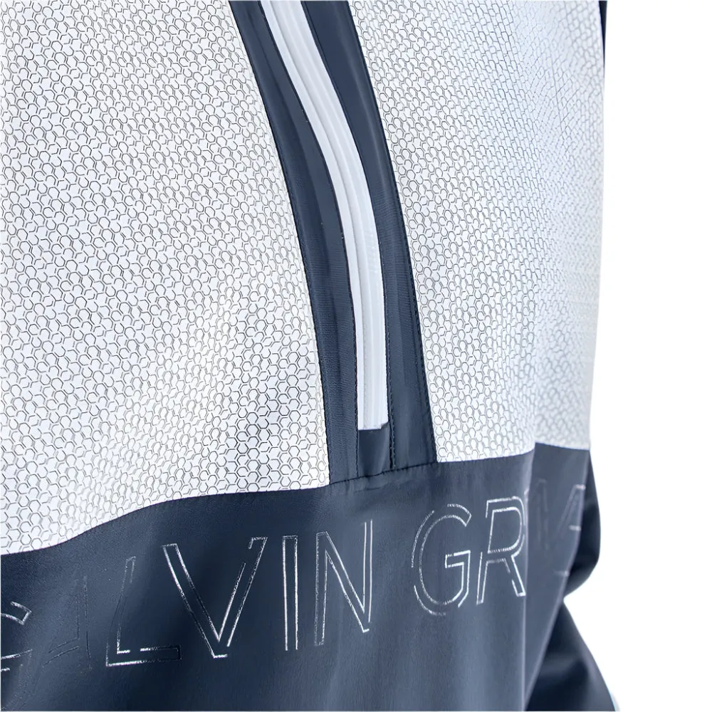 Fade Resistant Dye Multi Purpose Layer Galvin Green Ashford 1/2 Zip Gore-Tex Waterproof Jacket - Navy/Cool Grey/White