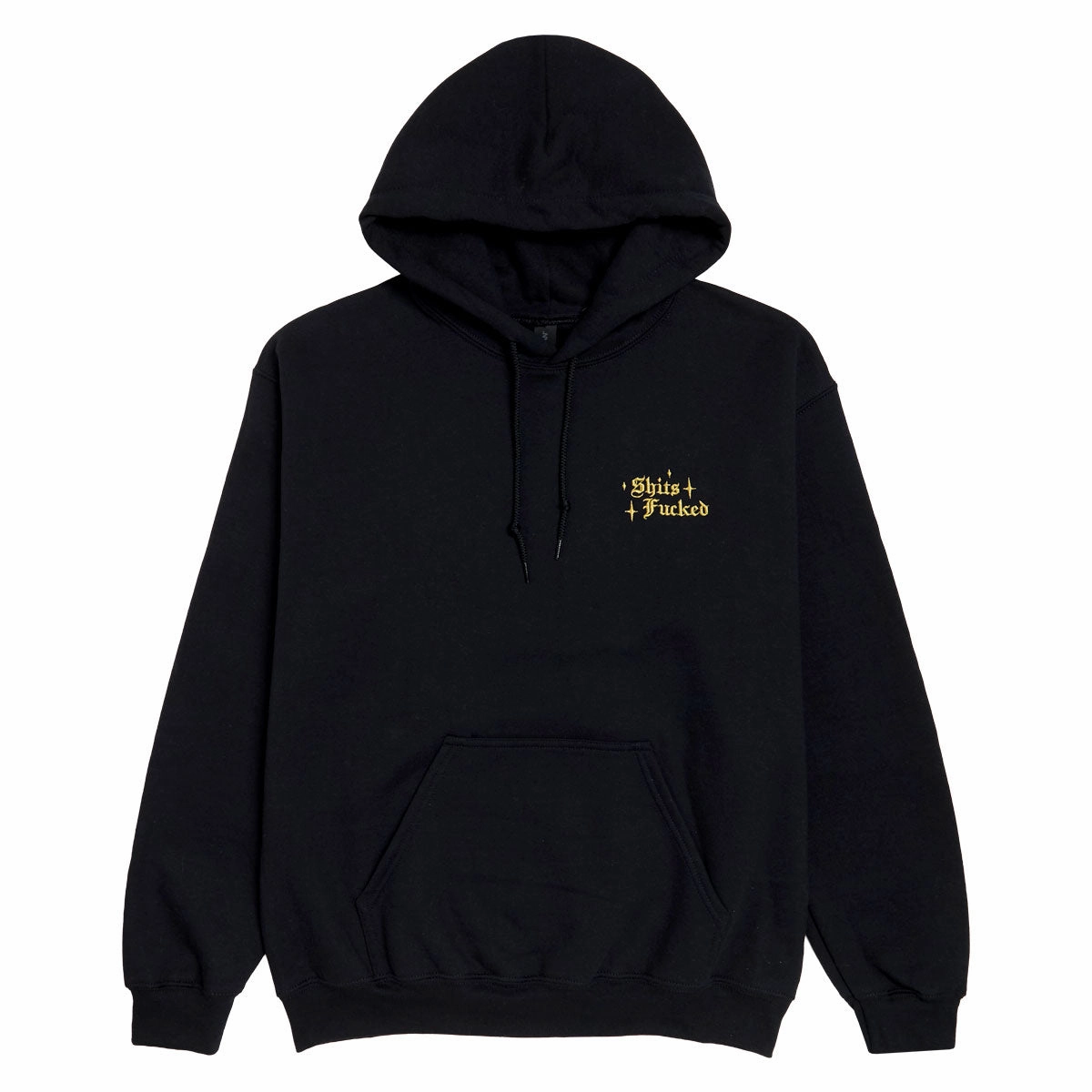 Designer Trash Mini Fucked Hoodie - Black Two Way Zipper gardening wear