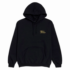 Designer Trash Mini Fucked Hoodie - Black Two Way Zipper gardening wear