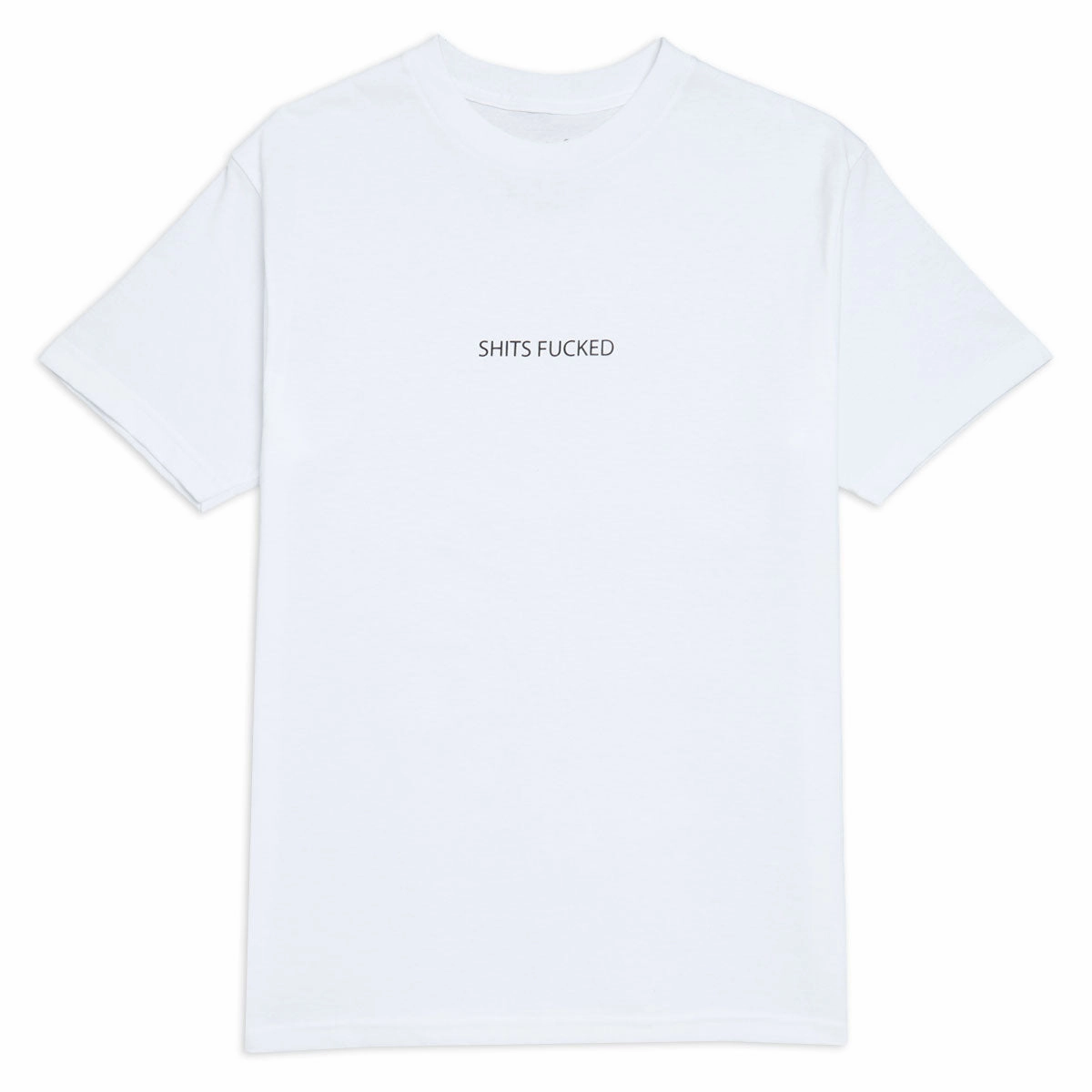 Timeless Comfort Wear Designer Trash Shits Fucked T-Shirt - White