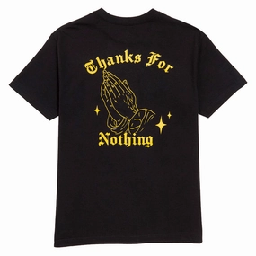 Light Fit Wear Designer Trash Thanks For Nothing T-Shirt - Black
