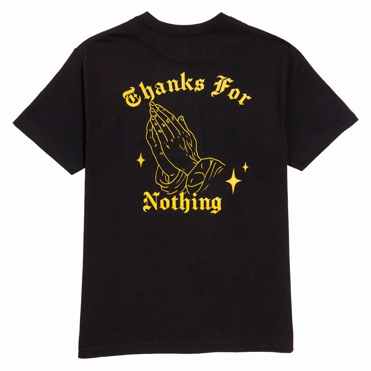Light Fit Wear Designer Trash Thanks For Nothing T-Shirt - Black