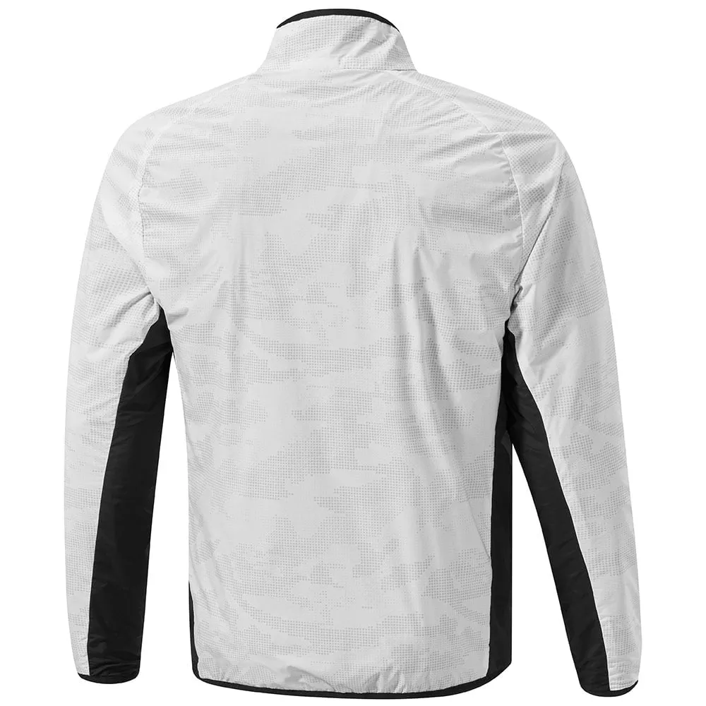 Magnetic Fasteners EcoFriendlyInsulation Mizuno Winter Stretch 1/4 Zip Jacket - White
