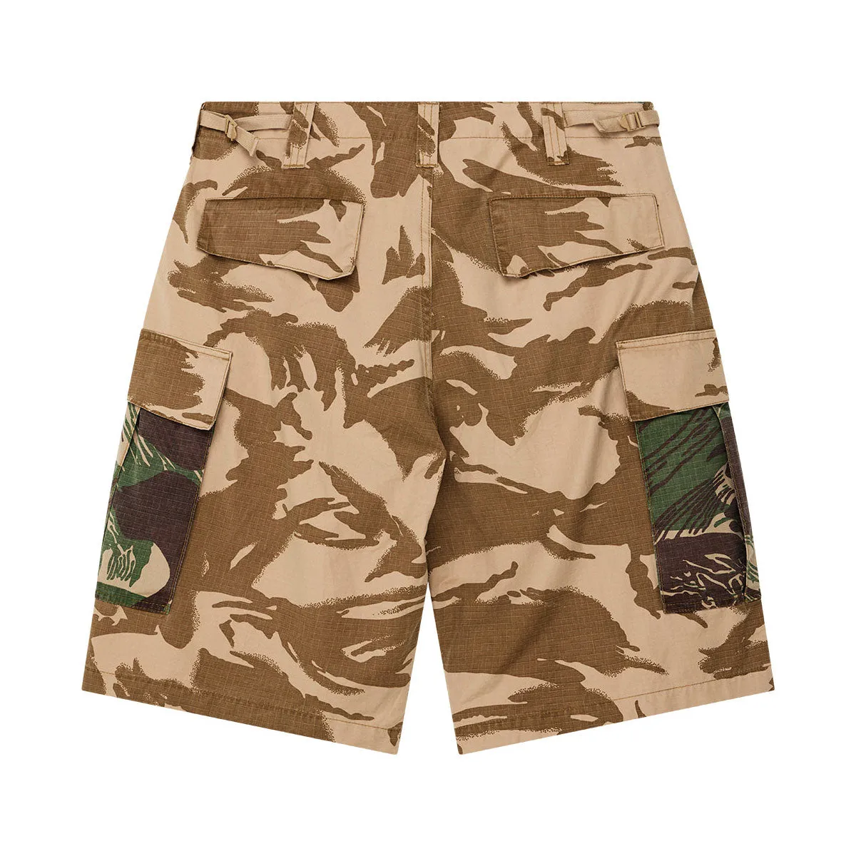 Sweat Wicking Fabric Deus Ex Machina Arts And Crafts Cargo Shorts - Desert Camo
