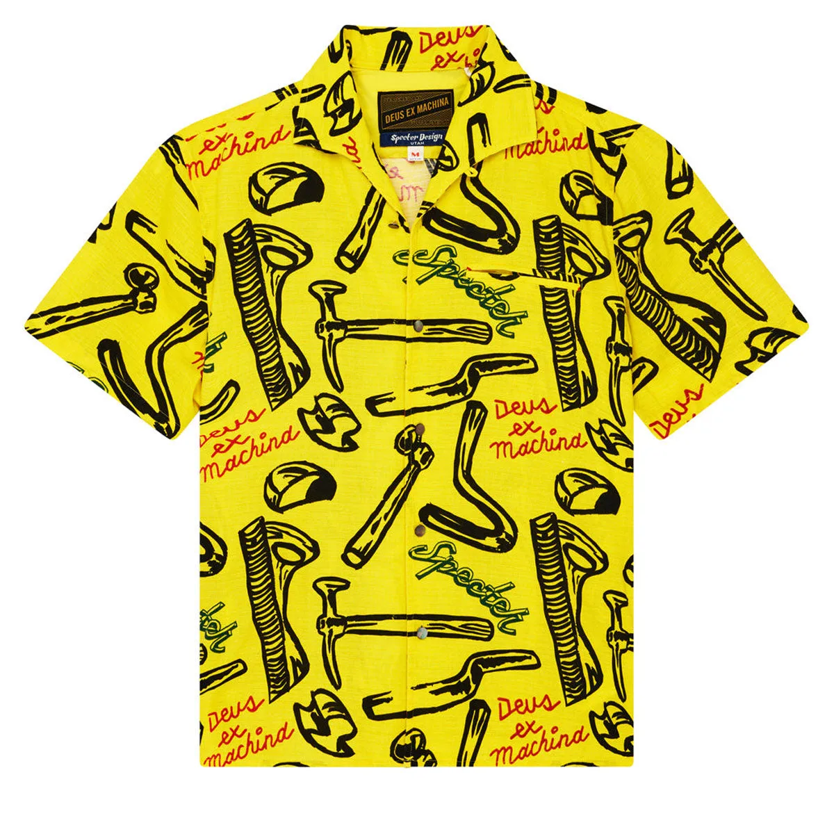 Deus Ex Machina Specter Tool Shirt - Canary Yellow Durable Quality