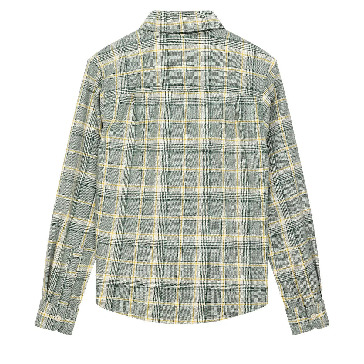 Deus Ex Machina Vacay Check Long Sleeve Shirt - Tendril Green Quick Release Cuffs