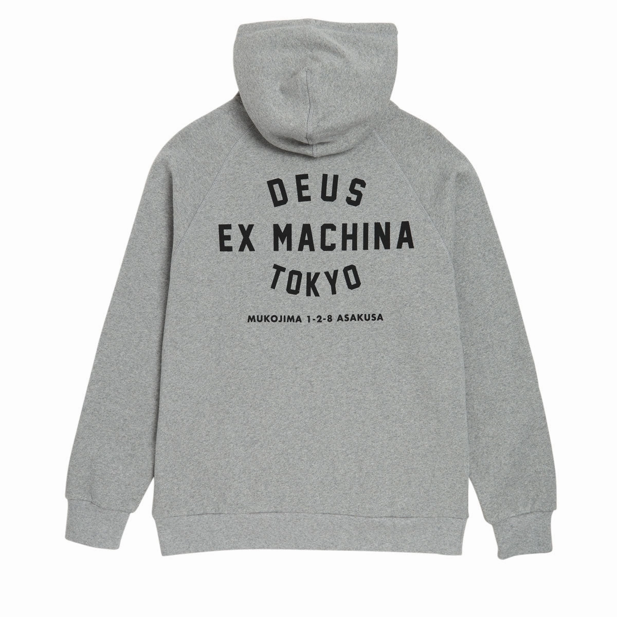 Deus Ex Machina Tokyo Address Hoodie - Grey Marle Girly style Eid wear