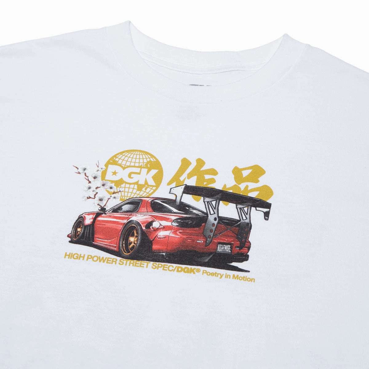 DGK Beauty And The Beast T-Shirt - White Comfortable Casual Comfortable and stylish