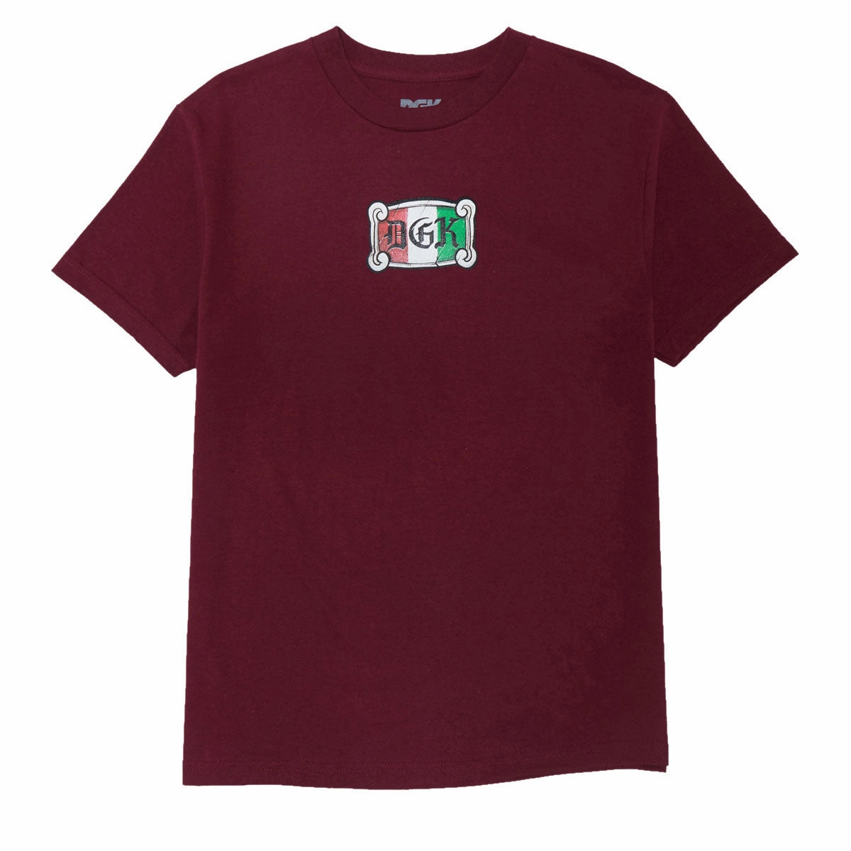 Casual Layering Wear FadeResistant DGK Empire T-Shirt - Burgundy