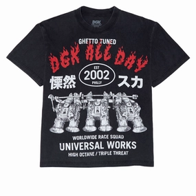 Garment Dyed Technique theater visit DGK Hakosuka T-Shirt - Vintage Black