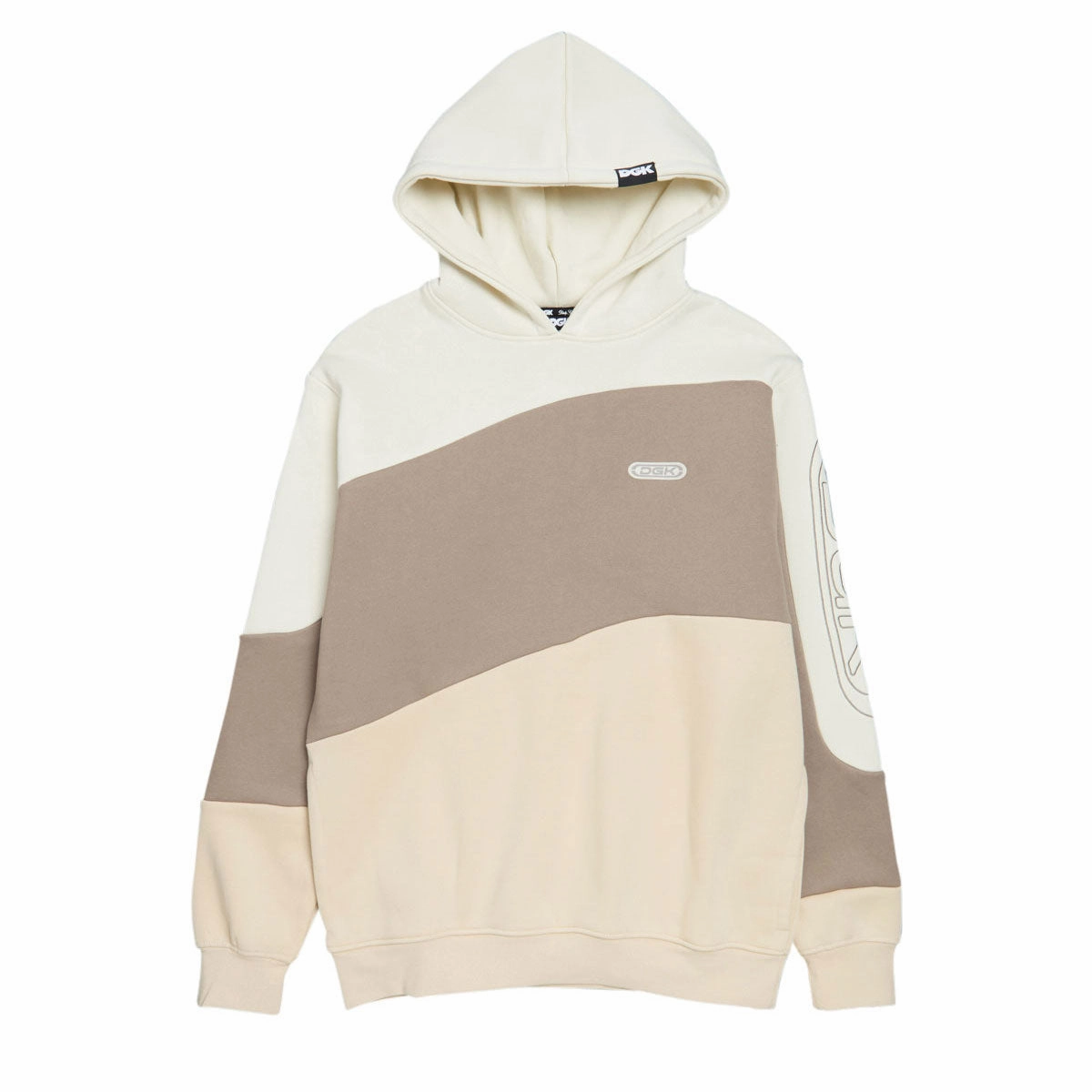 Non Restrictive Collar Fashionable Item DGK Kumo Hoodie - Tan