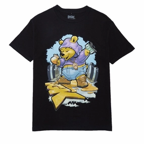 DGK Sugar Bear T-Shirt - Black Slim fit clothing Breathable Material