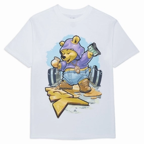 DGK Sugar Bear T-Shirt - White Active Outfit Durable Ribbed Hem