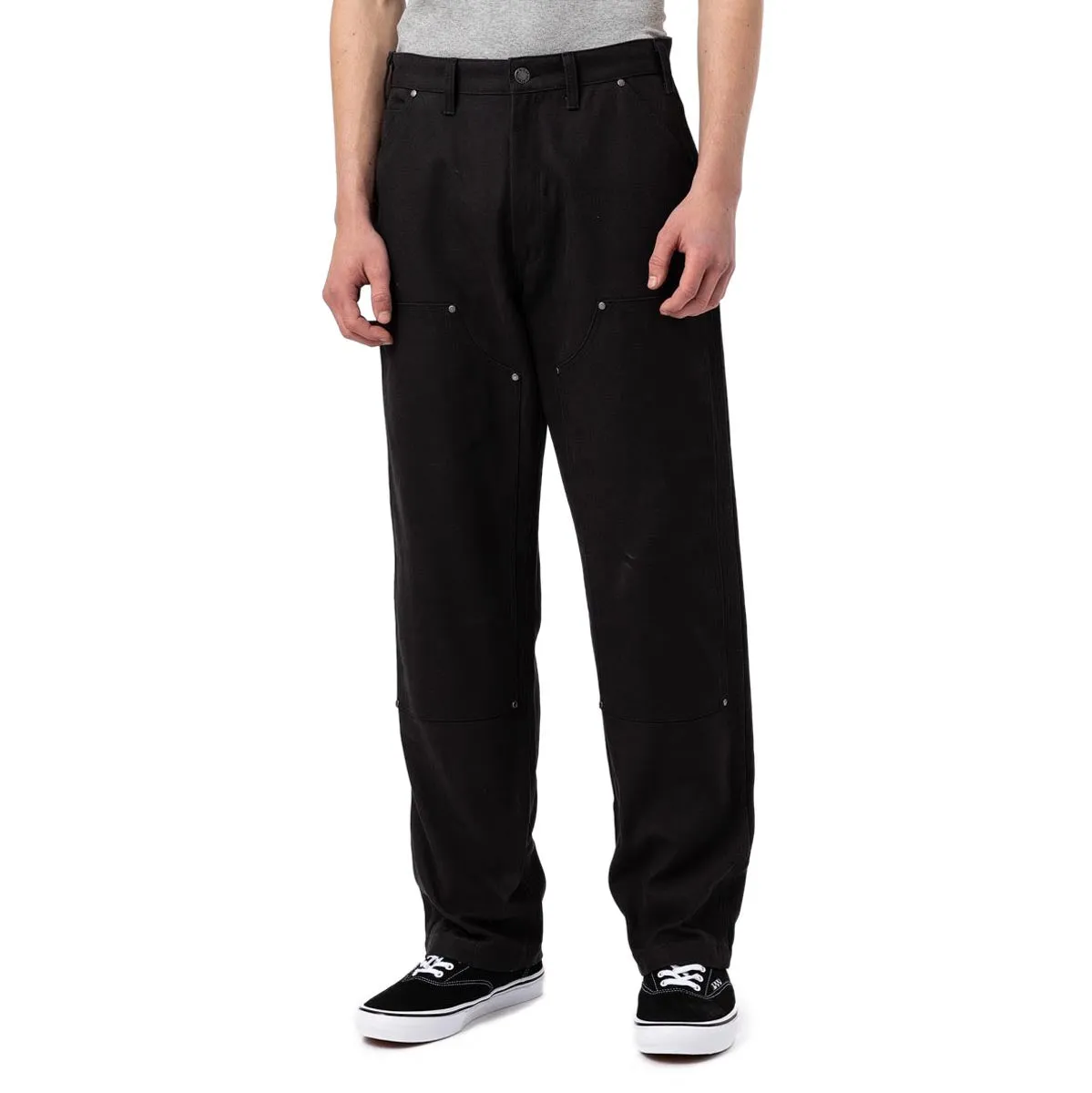 Casual Comfort Dickies Duck Canvas Utility Pants - Stonewashed Black