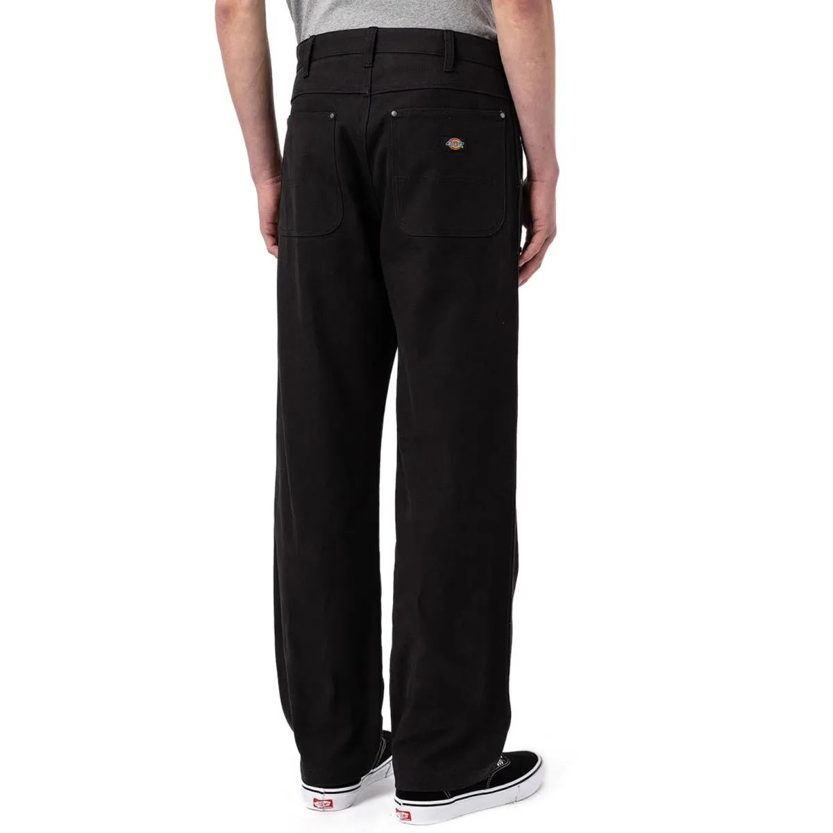 Dickies Duck Canvas Utility Pants - Stonewashed Black Soft Waistband AdjustableWaistband