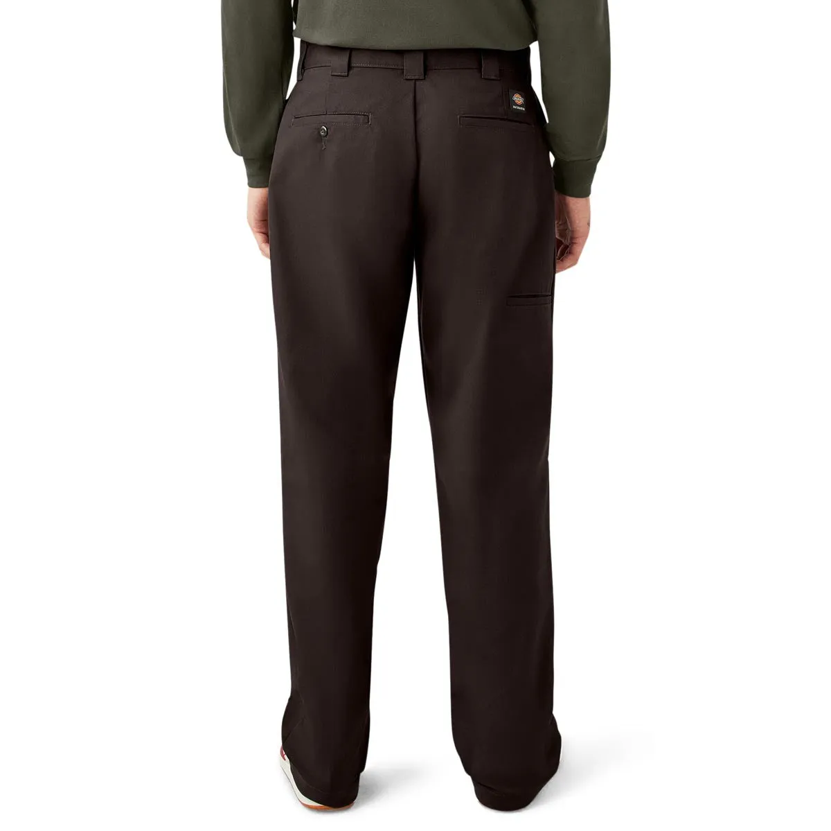 Dickies Jamie Foy Loose Straight Twill Pants - Dark Brown Travel Ready