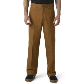 Dickies Regular Fit Double Knee Pants - Brown Duck/Chocolate Brown wrinkle free