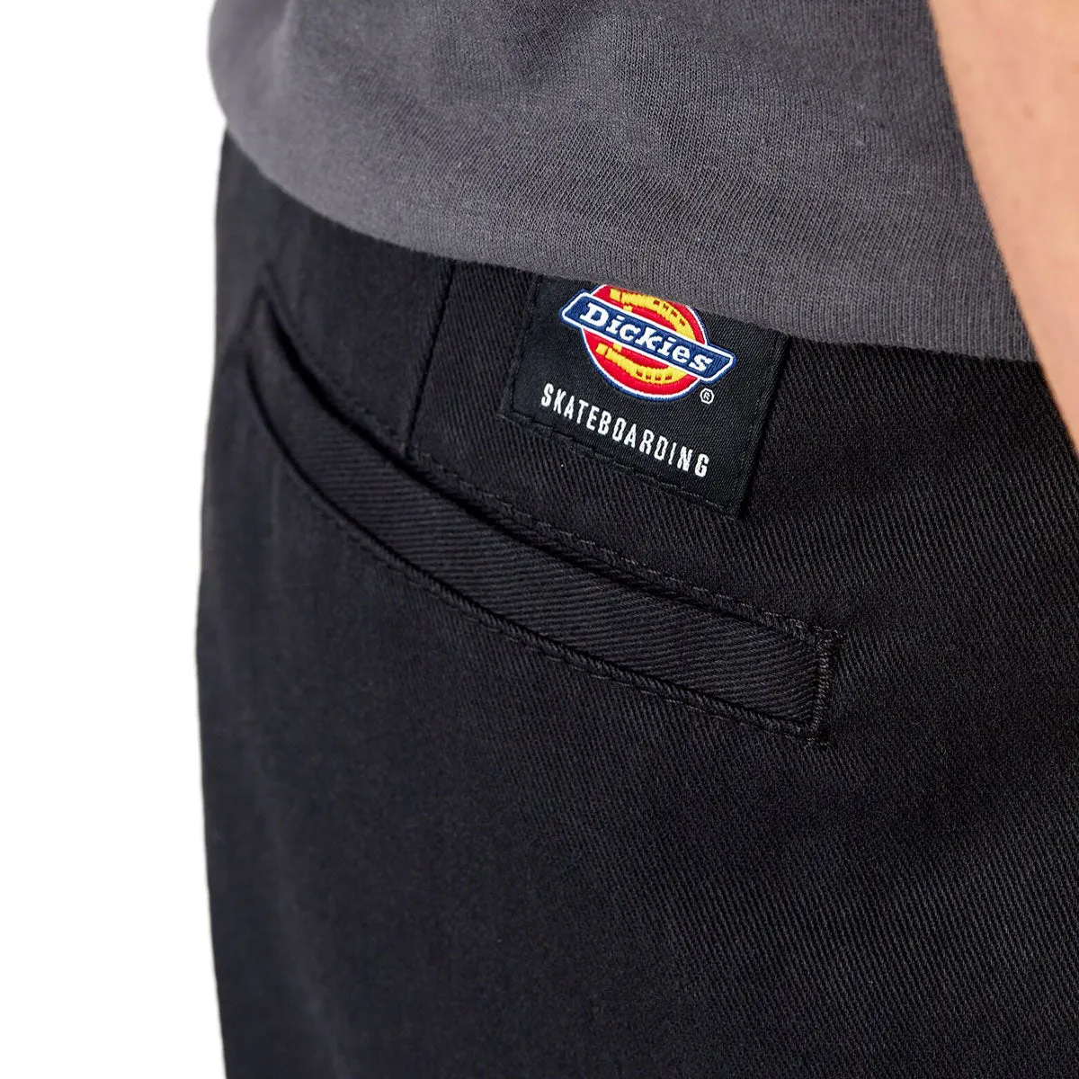Soft Design Comfortable Cut Dickies Regular Twill Skate Pants - Black