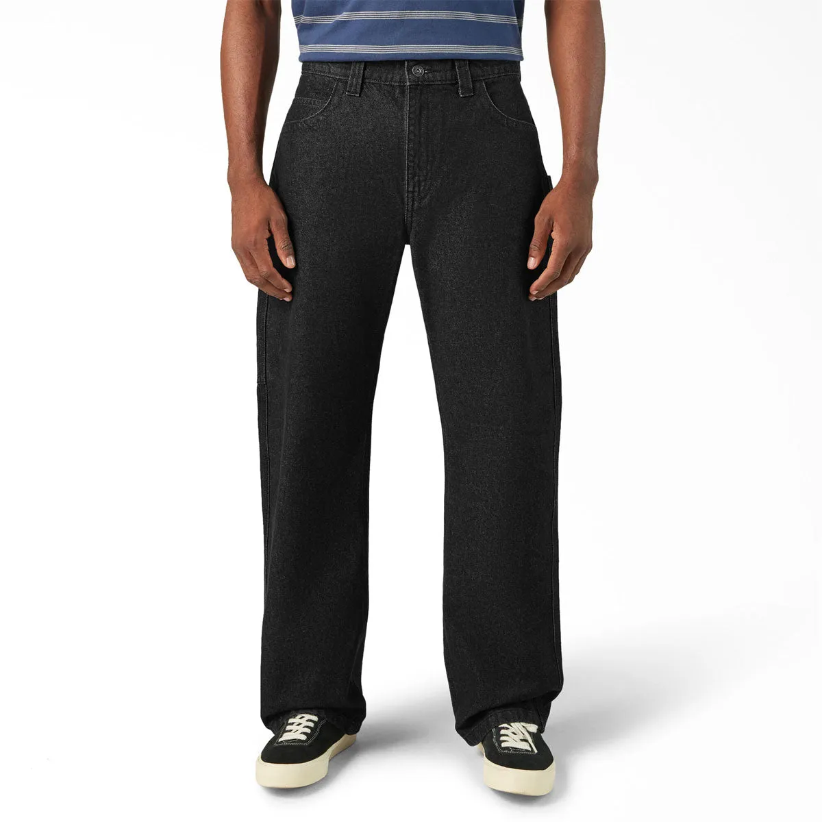 Comfort Ready Casual Active Wear Dickies Skate Denim Pants - Black