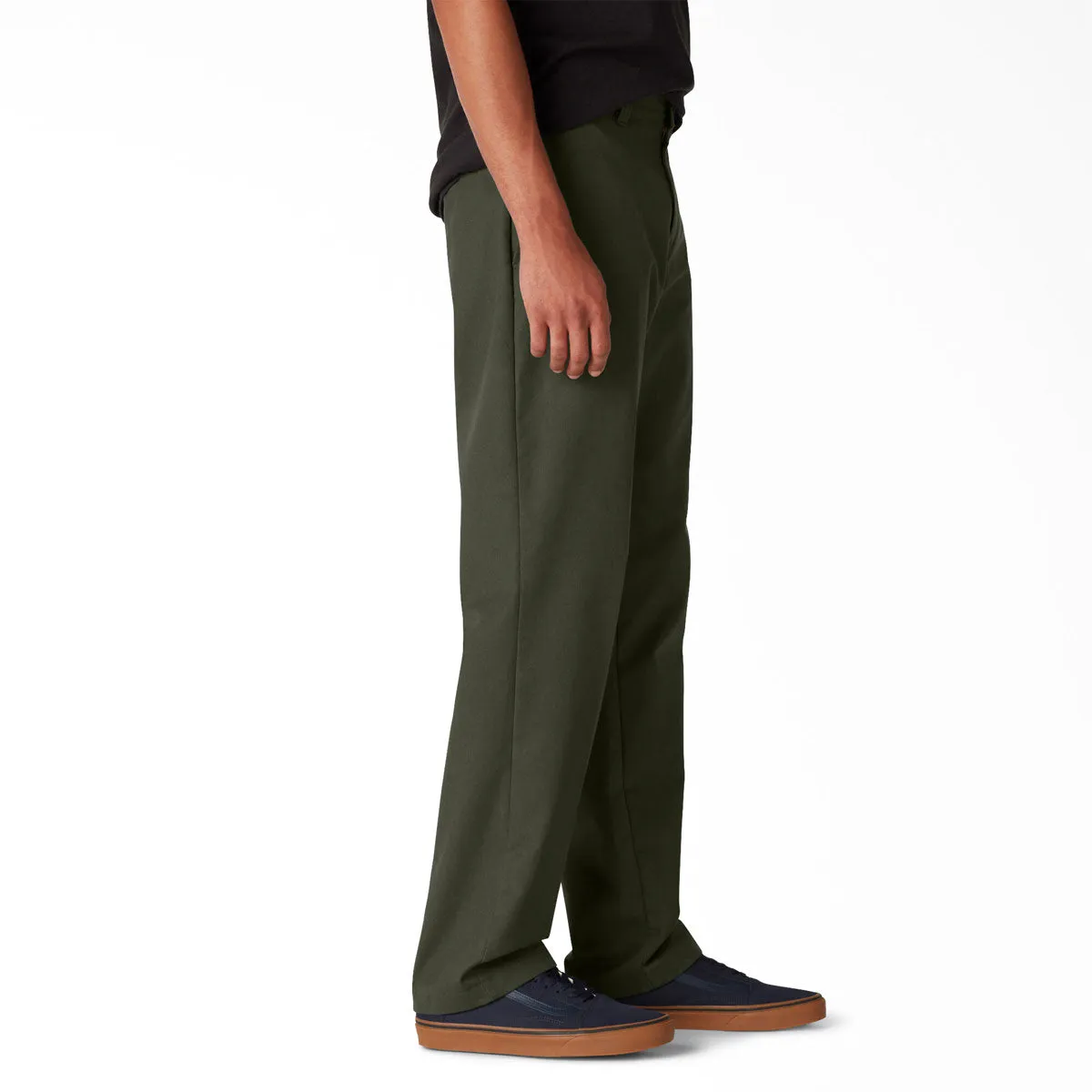 Street Comfort Breathable activewear Dickies Slim Straight Twill Skate Pants - Olive Green 2025
