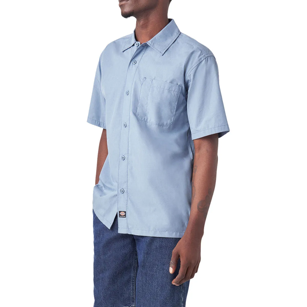 Dickies Waynesboro Shirt - Coronet Blue Chambray Midweight Textile