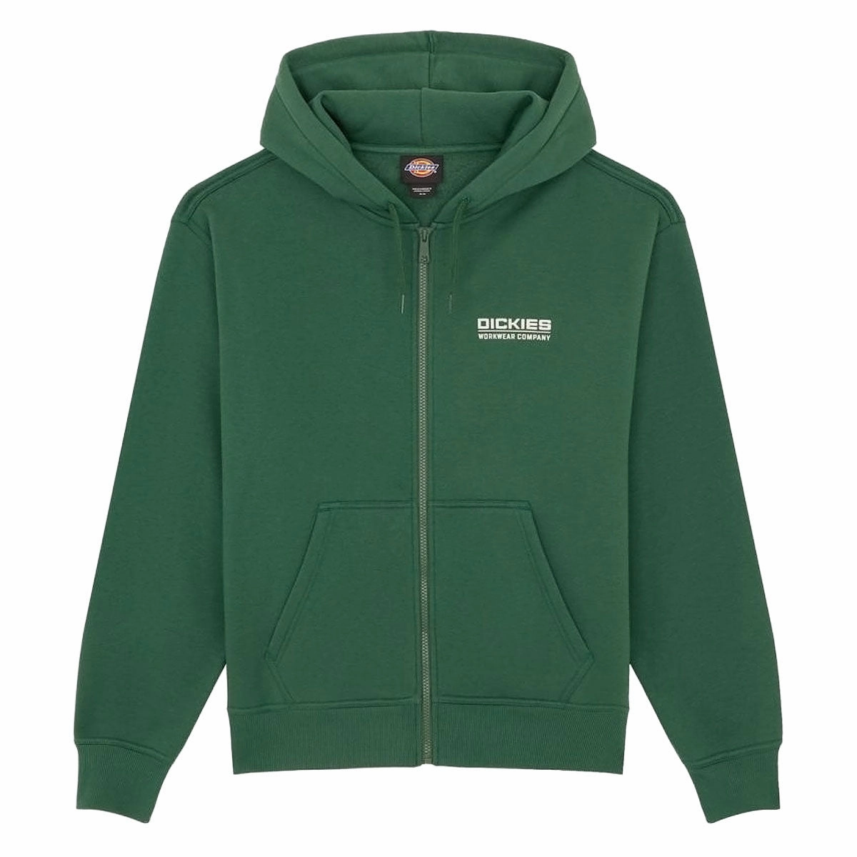 restaurant dining Dickies Bolivar Full Zip Up Hoodie - Pine Needle Green