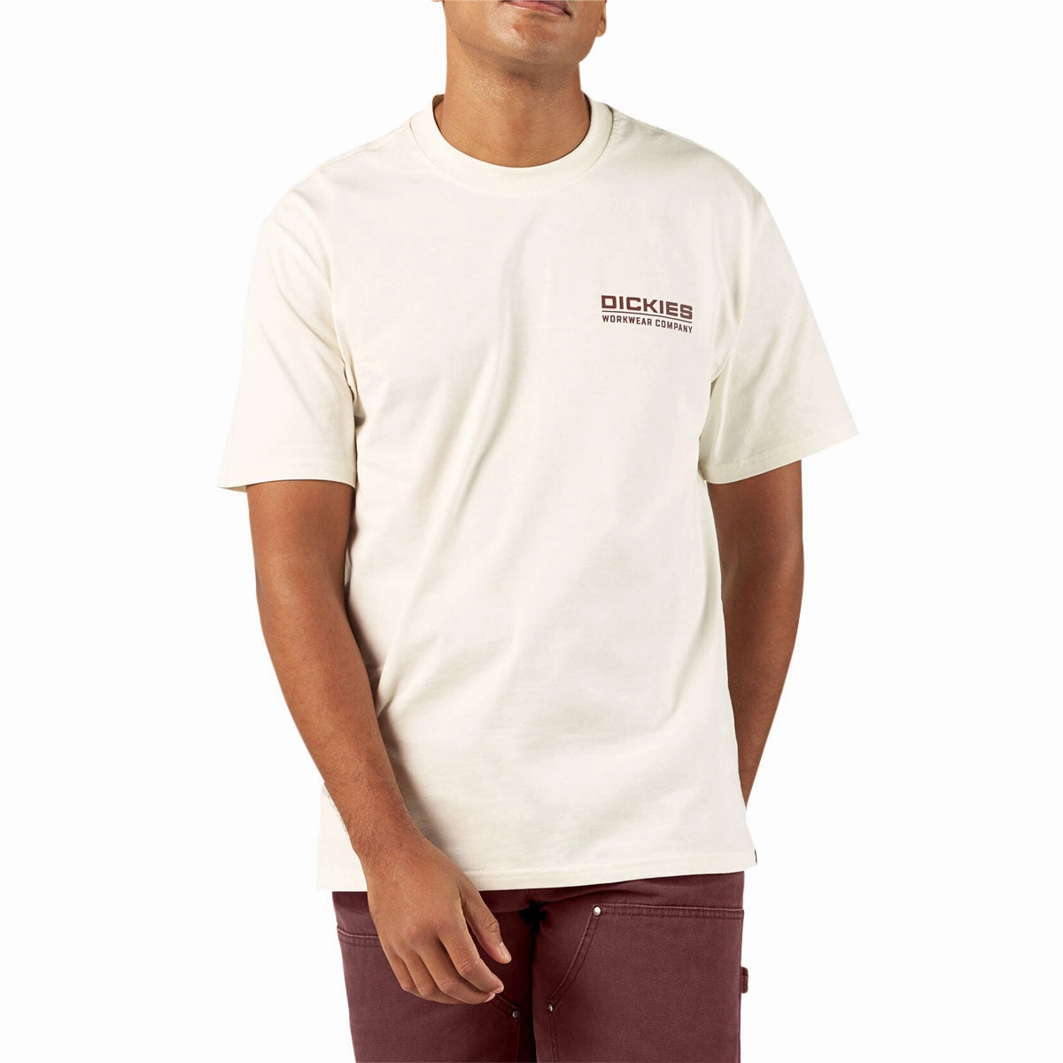 Dickies Bolivar T-Shirt - Egret Yarn Dyed Fabric