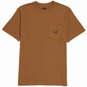 Easy Wear Option Dickies Heavyweight Pocket T-Shirt - Brown Duck
