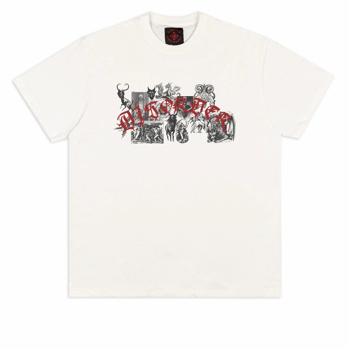Disorder Beast T-Shirt - White Seamless construction