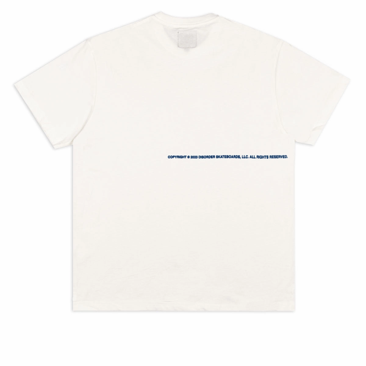 Modern innovation Flexible Ribbed Neckline Disorder Disfigure T-Shirt - Optic White