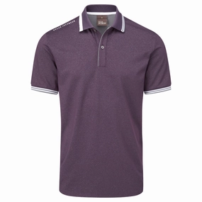Relaxed Vibes Travel Comfort Style Oscar Jacobson Falcon Polo Shirt - Plum