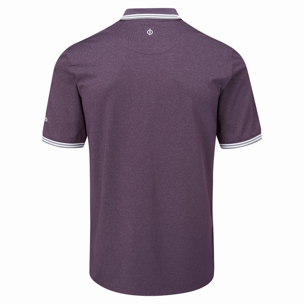 Oscar Jacobson Falcon Polo Shirt - Plum Modern Design Skin Friendly Lining