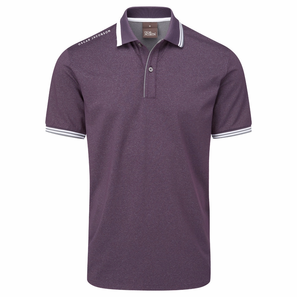 Relaxed Vibes Travel Comfort Style Oscar Jacobson Falcon Polo Shirt - Plum