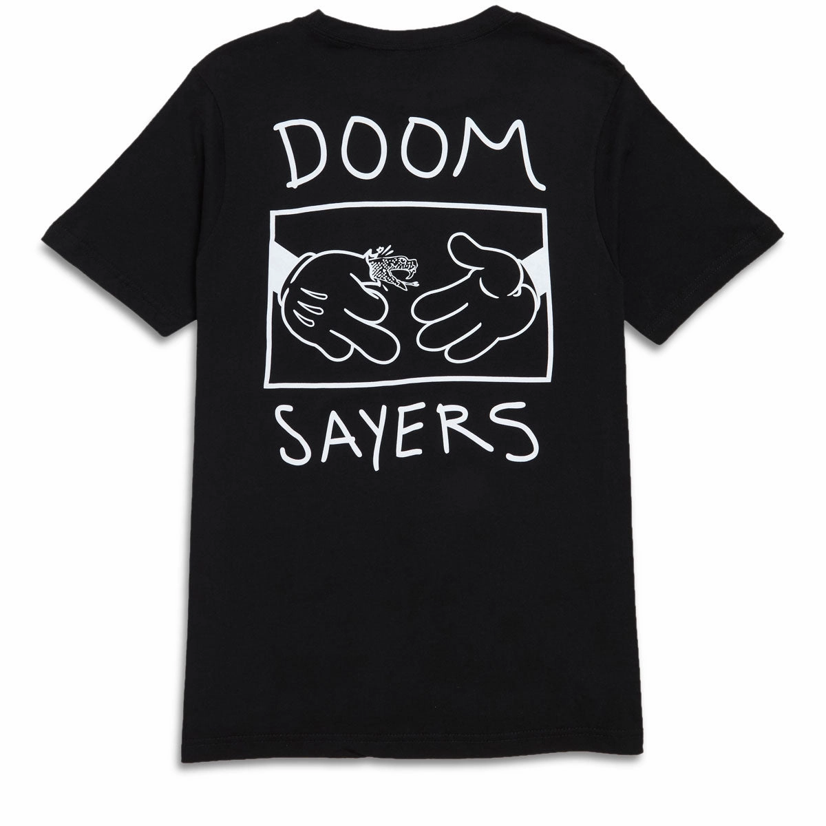 Doom Sayers Cartoon Bird T-Shirt - Black Fit For Movement