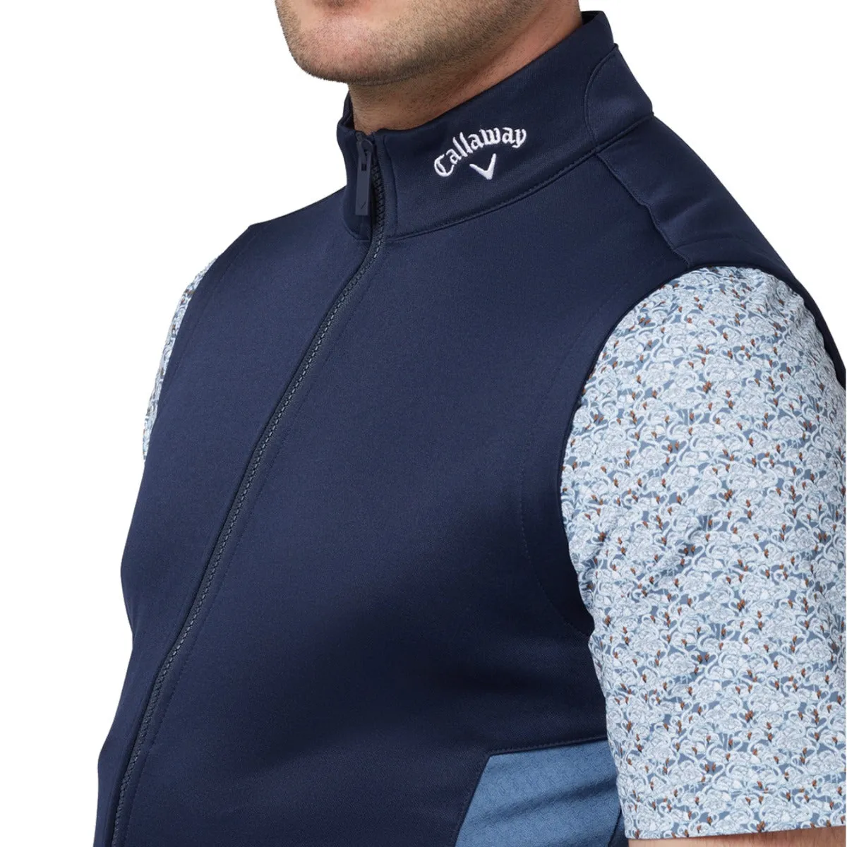 recreation senior's Callaway Chev Textured Gilet - Peacoat