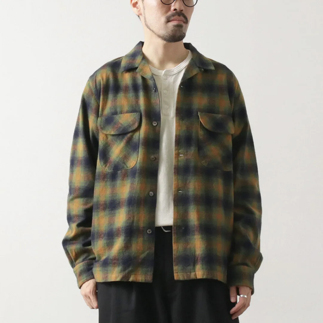 Fast Drying Workwear Ready FOB FACTORY / F3505 Flannel Open Collar Shirt