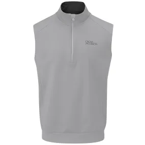 vivid color Lightweight Oscar Jacobson Trent Tour Sleeveless Midlayer - Light Grey/Black