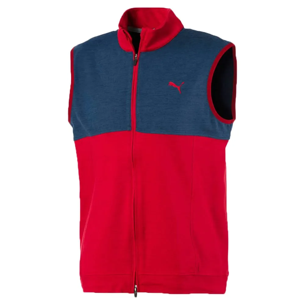 Puma Cloudspun Warm Up Vest - Barbados Cherry/Dark Denim Grade affair